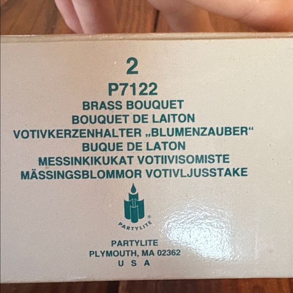 PartyLite Brass Bouquet Candle Tea light Holder - Picture 4 of 7